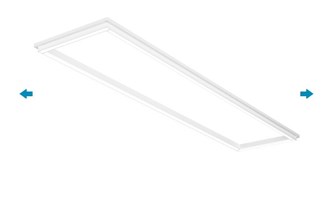 1 x 4 Lithonia LED Frame - Wattage and Color Selectable - 39 Watt Max 5300 Lumen Max - 3500-4000-5000 Kelvin - 120-277 Volt - Lithonia LFRM 1X4 ALO3 SWW7 MVOLT M6
